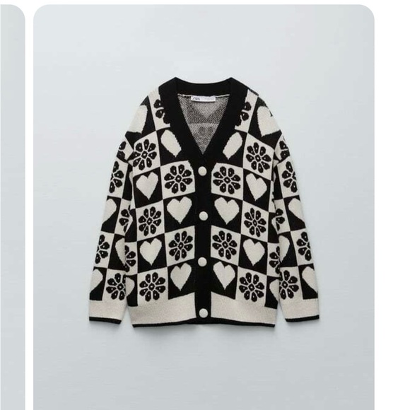 Zara Jacquard Cardigan - Picture 2 of 3